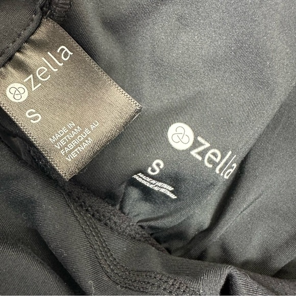 Zella Studio Lite Run Zip Front Racerback Sports Bra Black Small - Picture 10 of 15